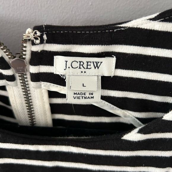 Women’s casual J. Crew stripped dress size L - Picture 3 of 6